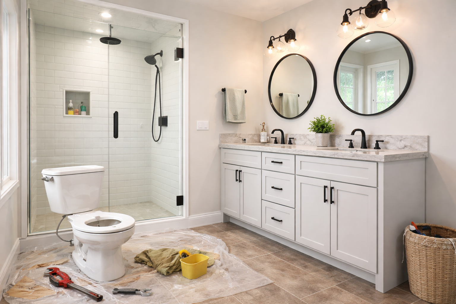 remodeled bathroom